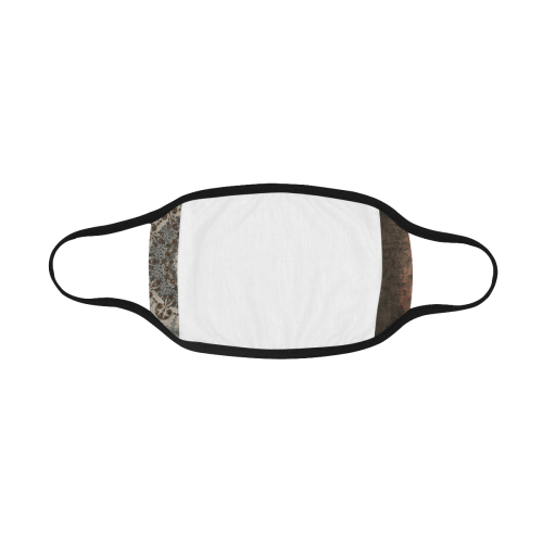 Elegant grey brown vintage mandalas Mouth Mask
