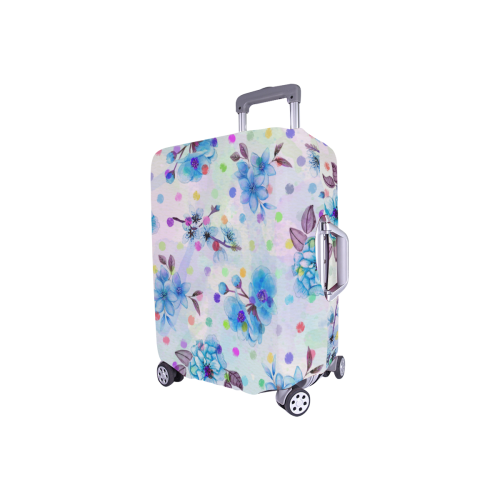 Watercololor Pink Blossoms Wallpaper Trend 2 Luggage Cover/Small 18"-21"