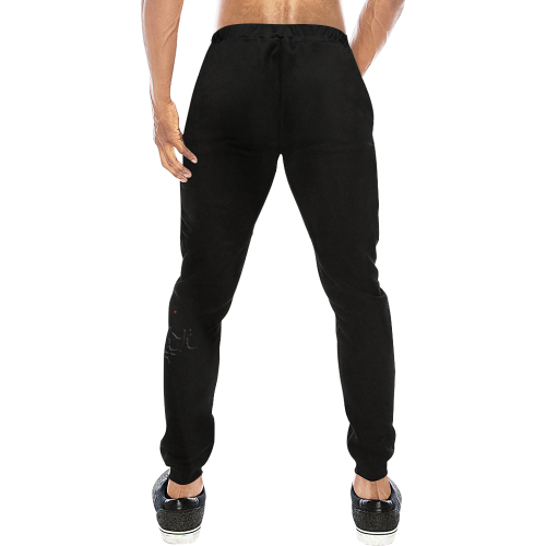 Fight For Hope Hustler Freedom Black Men's All Over Print Sweatpants/Large Size (Model L11)