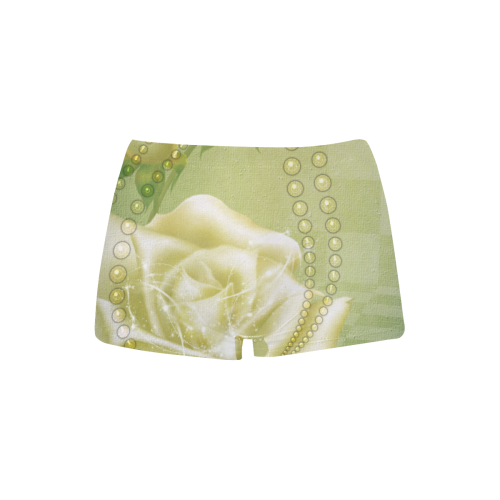 Beautiful soft green roses Women's All Over Print Boyshort Panties (Model L31)