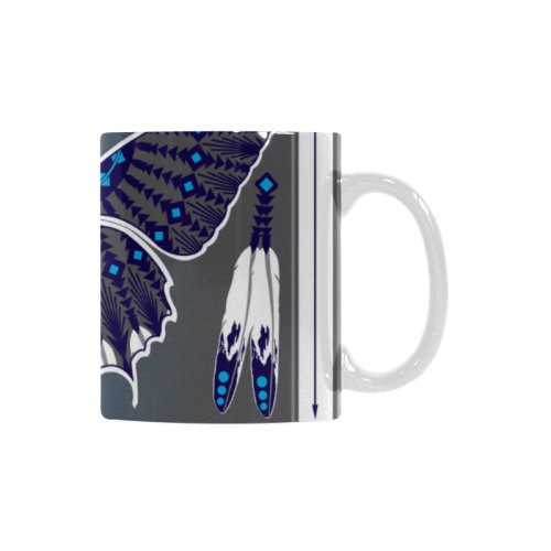 Butterfly wings Blue White Mug(11OZ)