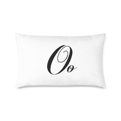 Alphabet O by Jera Nour Custom Zippered Pillow Case 16"x24"(One Side Printing)