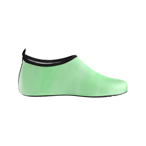 Mint Watercolor Women's Slip-On Water Shoes (Model 056)