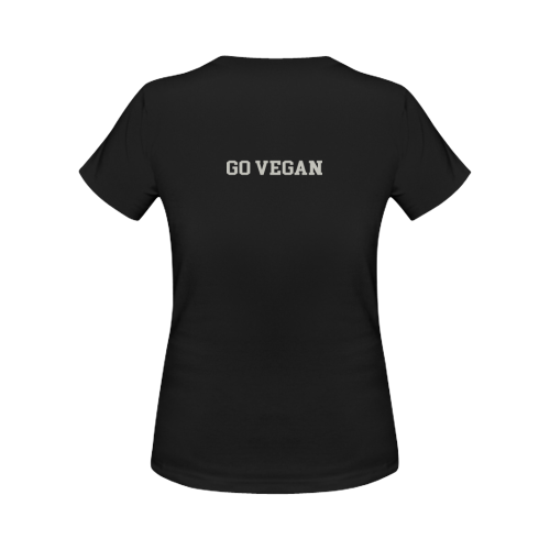 Friends Not Food (Go Vegan) Women's Classic T-Shirt (Model T17）