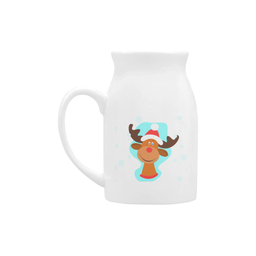 Funny Christmas Reindeer Milk Cup (Large) 450ml