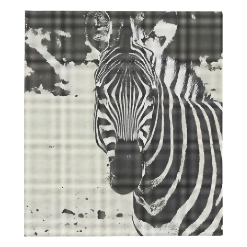 Urban Pop Art Zebra by JamColors Quilt 70"x80"
