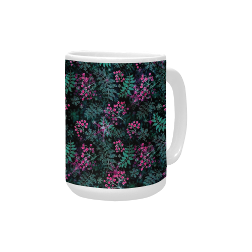 Winter Pattern by K.Merske Custom Ceramic Mug (15OZ)