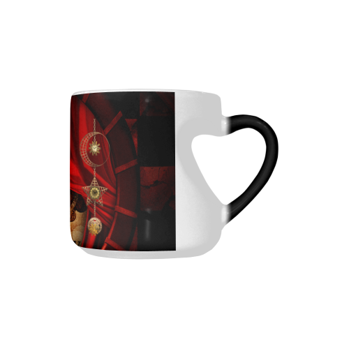 Steampunk, wonderful clockwork Heart-shaped Morphing Mug