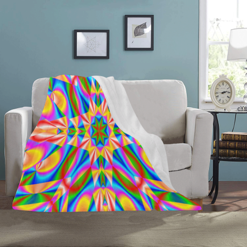 Rainbow Love Kaleidoscope Ultra-Soft Micro Fleece Blanket 40"x50"