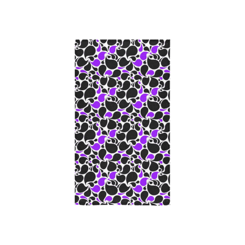 purple black paisley Custom Towel 16"x28"
