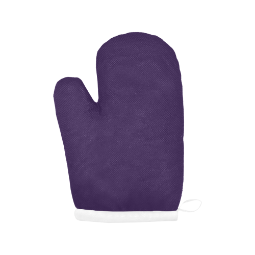 color Russian violet Oven Mitt (Two Pieces)