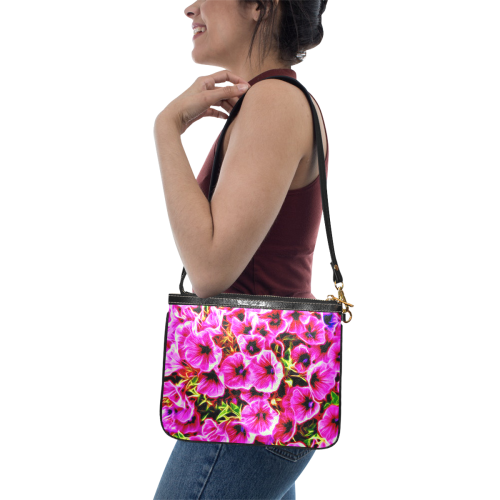 amazing floral 517C by JamColors Small Shoulder Bag (Model 1710)