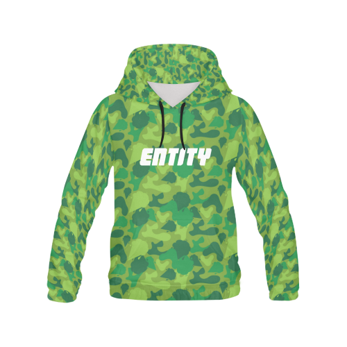 CAMOSUNDAZEPATTERNGREEN All Over Print Hoodie for Men (USA Size) (Model H13)