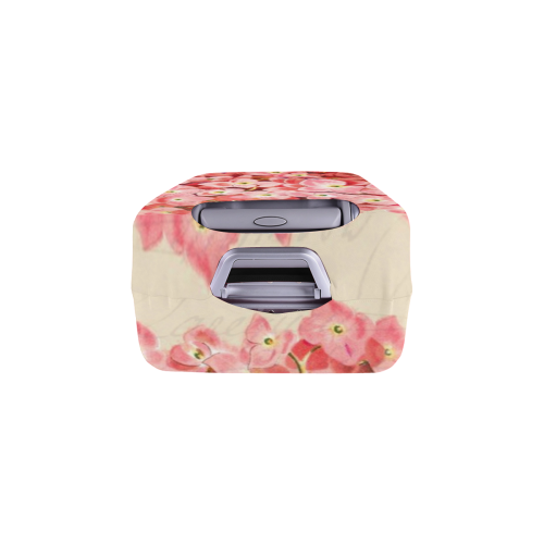 pink hydrangia Luggage Cover/Medium 22"-25"