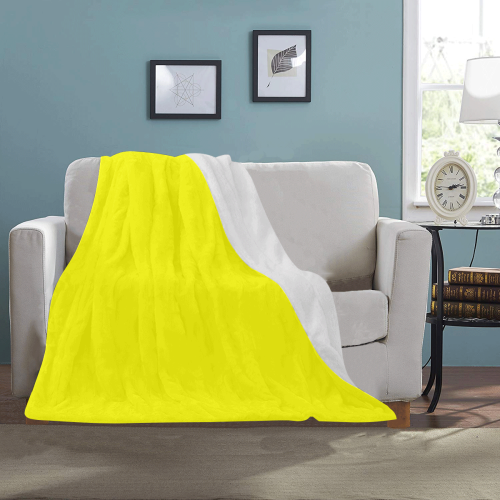 color yellow Ultra-Soft Micro Fleece Blanket 30''x40''
