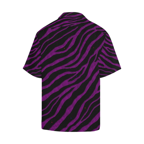 Ripped SpaceTime Stripes - Purple Hawaiian Shirt (Model T58)