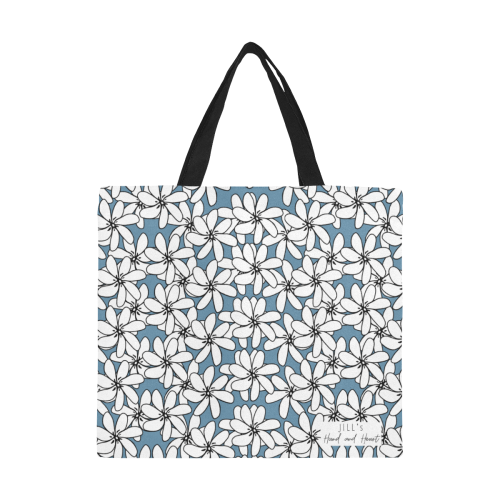 BLUE TIARE All Over Print Canvas Tote Bag/Large (Model 1699)