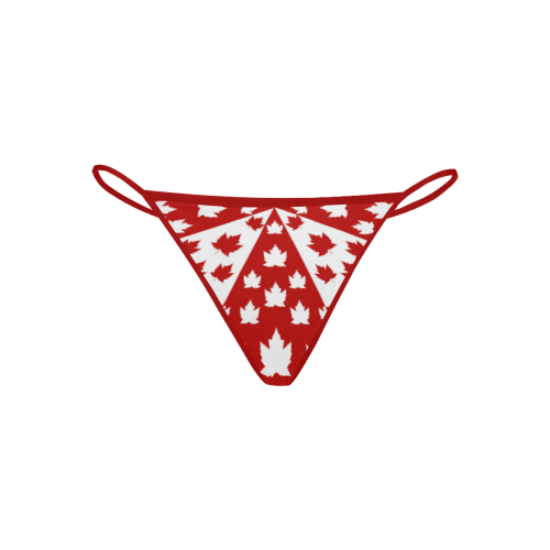 Canada Souvenir Panties Funky Women's All Over Print G-String Panties (Model L35)