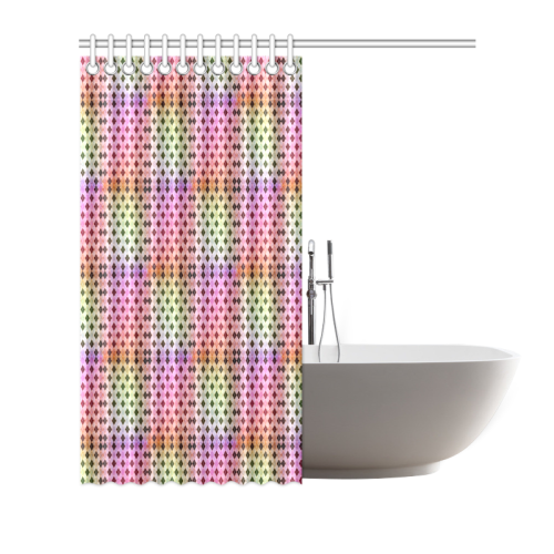 Karo Pattern by K.Merske Shower Curtain 72"x72"