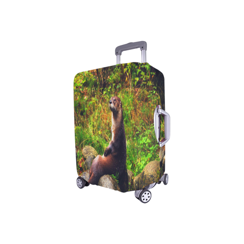 Meditating Otter Luggage Cover/Small 18"-21"