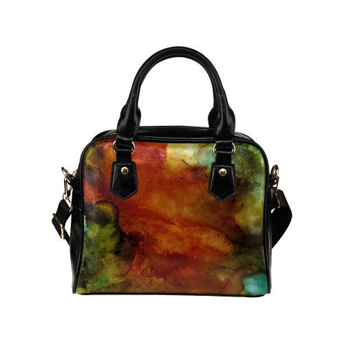 Abstract#7 Shoulder Handbag (Model 1634)