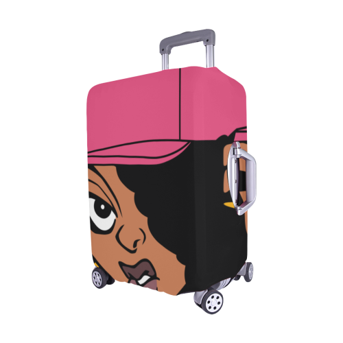 Whatever Girl Luggage Cover/Medium 22"-25"