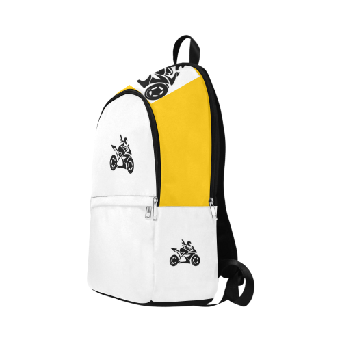ChickBiker Yellow Fabric Backpack for Adult (Model 1659)