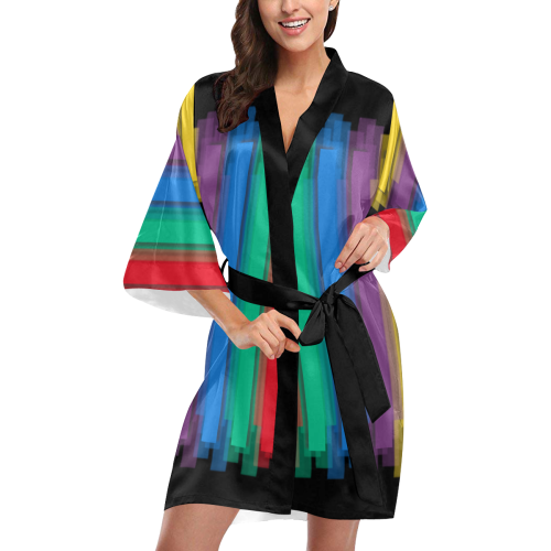 Abstract Colorful statement, pattern Kimono Robe