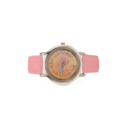 totem-logo3 Women's Rose Gold Leather Strap Watch(Model 201)