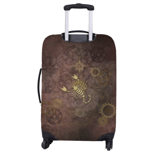 Steampunk Zodiac Scorpio Luggage Cover/Large 26"-28"