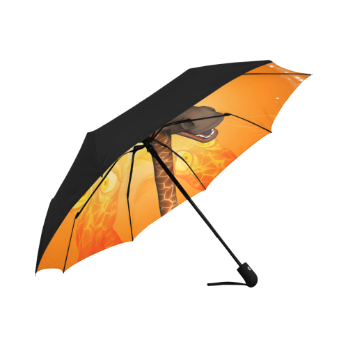 Cute, funny giraffe Anti-UV Auto-Foldable Umbrella (Underside Printing) (U06)