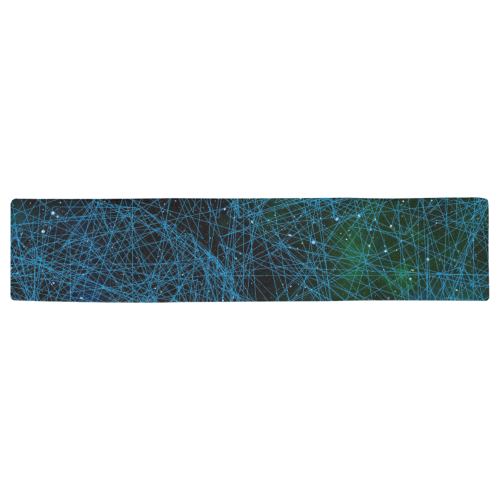 System Network Connection Table Runner 16x72 inch