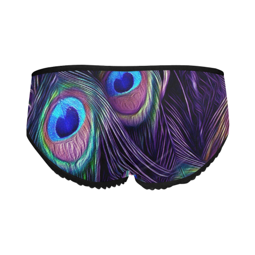 Peacock Feather Women's All Over Print Classic Briefs (Model L13)