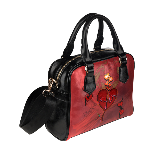 Wonderful hearts Shoulder Handbag (Model 1634)