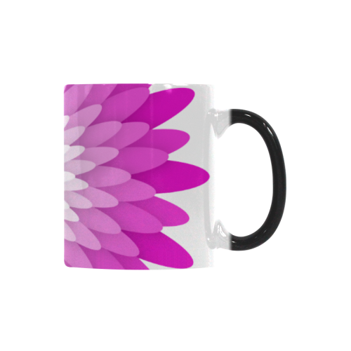 Flower Of Paper Cut - Pink Custom Morphing Mug (11oz)