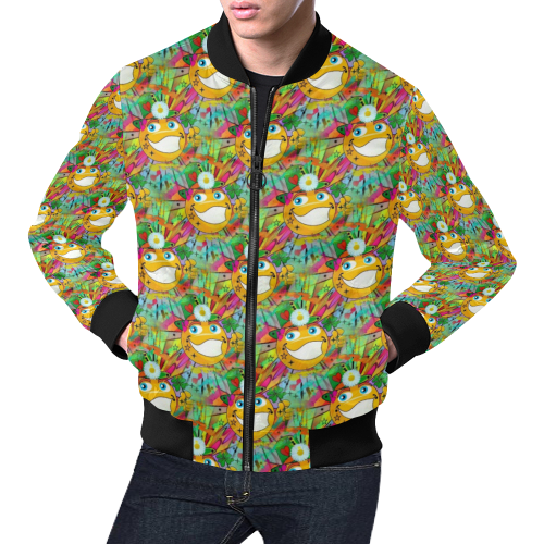 Not perfect Popart by Nico Bielow All Over Print Bomber Jacket for Men/Large Size (Model H19)