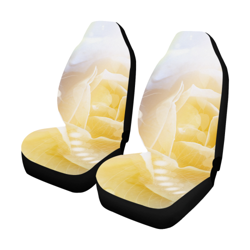 Soft yellow roses Car Seat Covers (Set of 2)