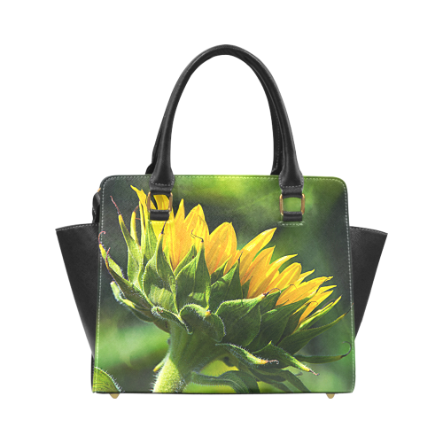 Sunflower New Beginnings Rivet Shoulder Handbag (Model 1645)