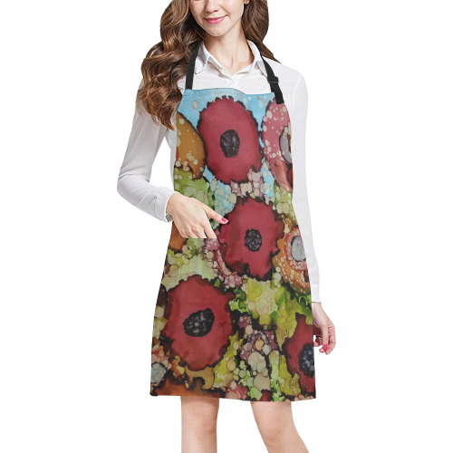 floral abstract #6 All Over Print Apron