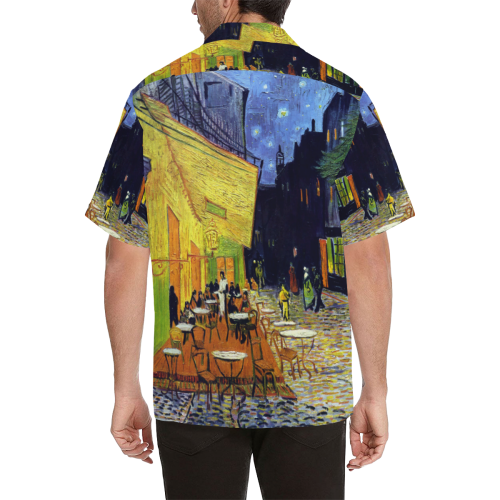 Vincent Willem van Gogh - Cafe Terrace at Night Hawaiian Shirt (Model T58)