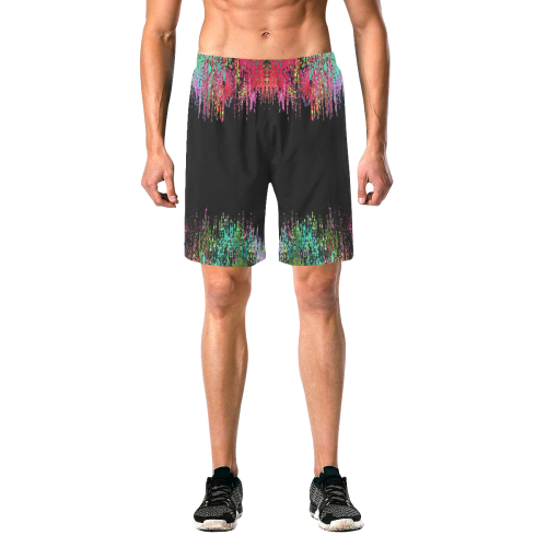 Colors of Dream by Nico Bielow Men's All Over Print Elastic Beach Shorts (Model L20)