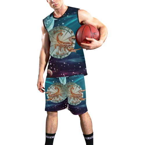 Scorpio and Planets All Over Print Basketball Uniform