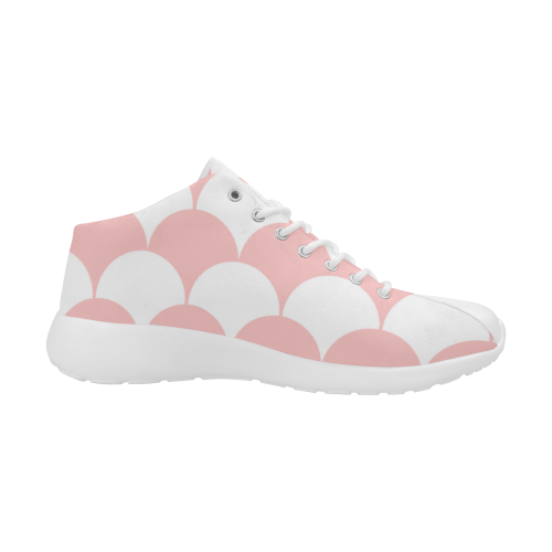 Abstract pattern - pink and white. Men's Basketball Training Shoes (Model 47502)