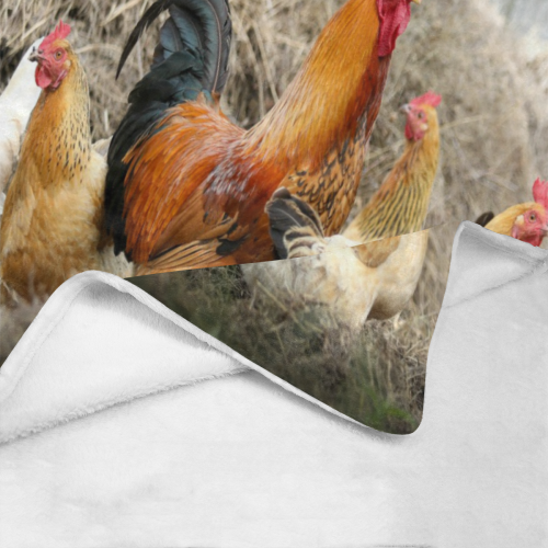 Farmside Roosters Ultra-Soft Micro Fleece Blanket 40"x50"