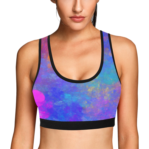 Color Soup Women's All Over Print Sports Bra (Model T52)