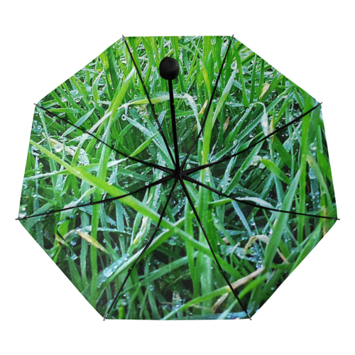 Dewy Grass Anti-UV Foldable Umbrella (Underside Printing) (U07)