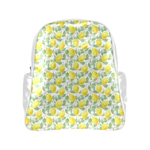 Lemons And Butterfly Multi-Pockets Backpack (Model 1636)