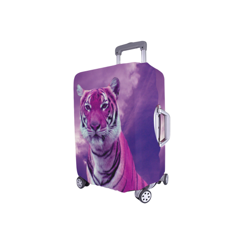 Purple Tiger Luggage Cover/Small 18"-21"