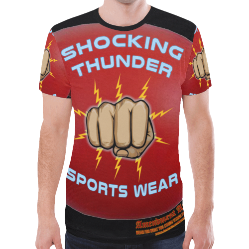 Shocking Thunder New All Over Print T-shirt for Men (Model T45)