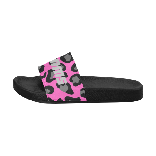 Cheetah Pink Women's Slide Sandals (Model 057)